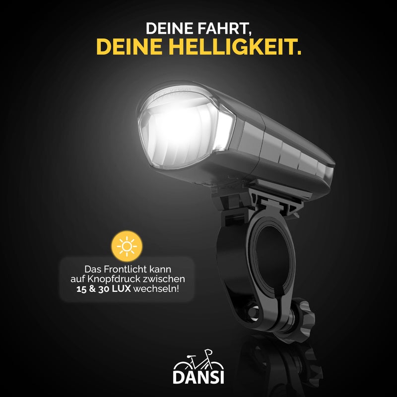 DANSI Bike Lights for Night Riding, Super Bright with Flashing Functions. Easy to Install Bike Light Set, Bike Accessories for Men Women Kids Road Mountain Cycling Bicycle Accessories Bicycle Light - Image 5